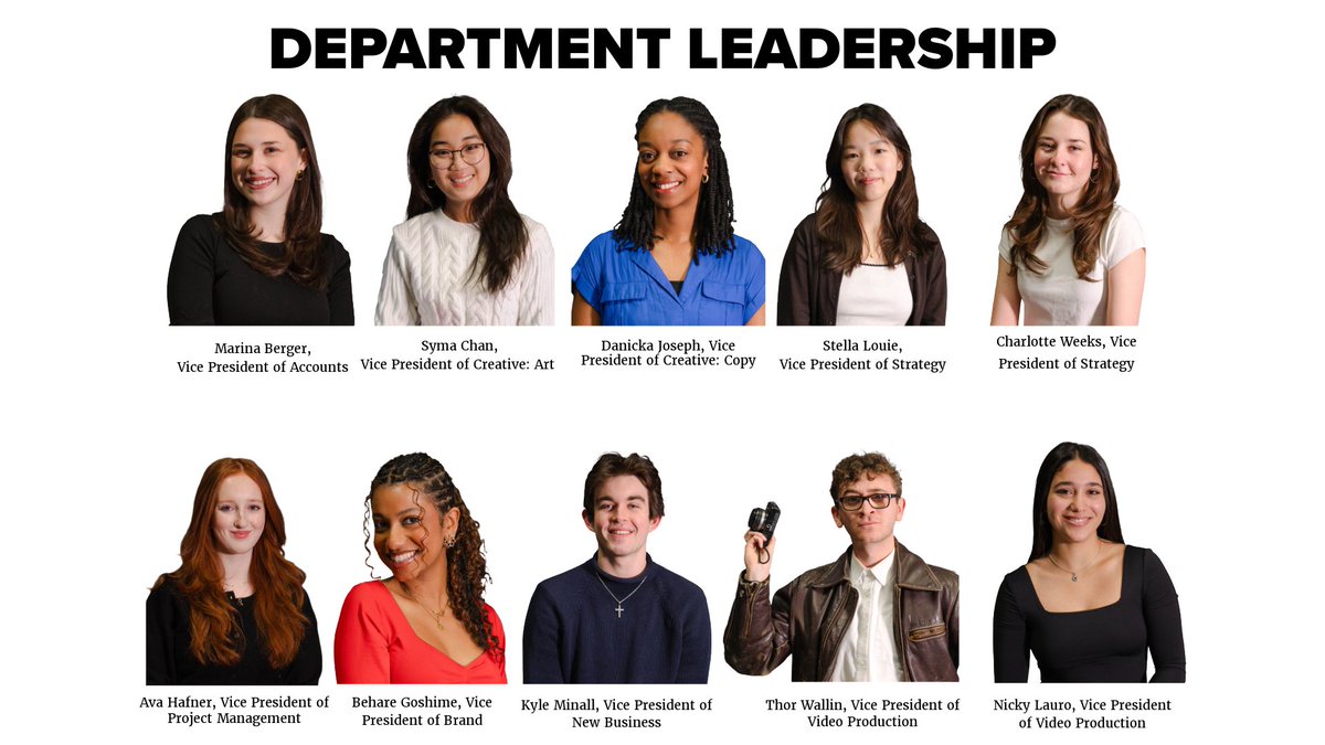BU_AdLab's tweet photo. Meet the Spring 2026 AdLab Executive Board. This semester, we're committed to empowering our members with hands-on experience, industry insights, and meaningful connections. Excited for what's ahead. https://t.co/jrQSmOOppG
