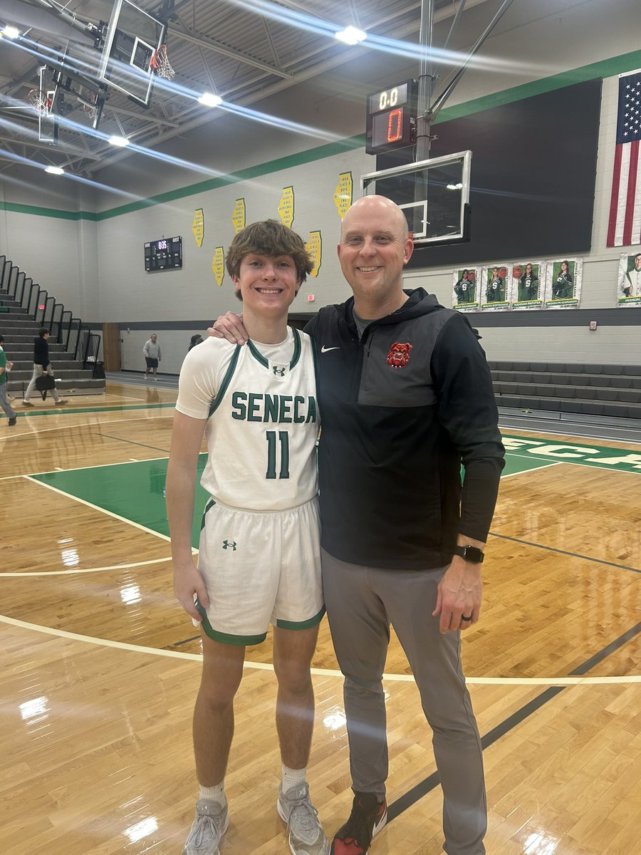 bdoty2045's tweet photo. Definitely felt old coaching last night for the first time. Miles is already a stud as a Soph for Seneca. Future is bright for him. Just a great kid and heck of a player. #ProudUncle https://t.co/FS0zfMOshI