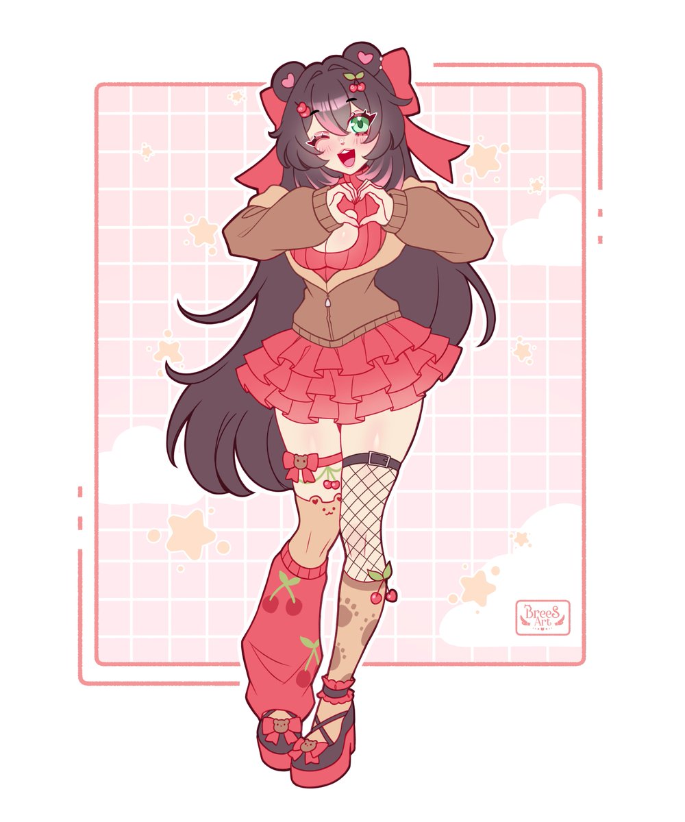 BreeSciart's tweet image. Skeb for @/Cherrytzie 🍒🐻❤️ ʕ｡•ﻌ•｡ʔ