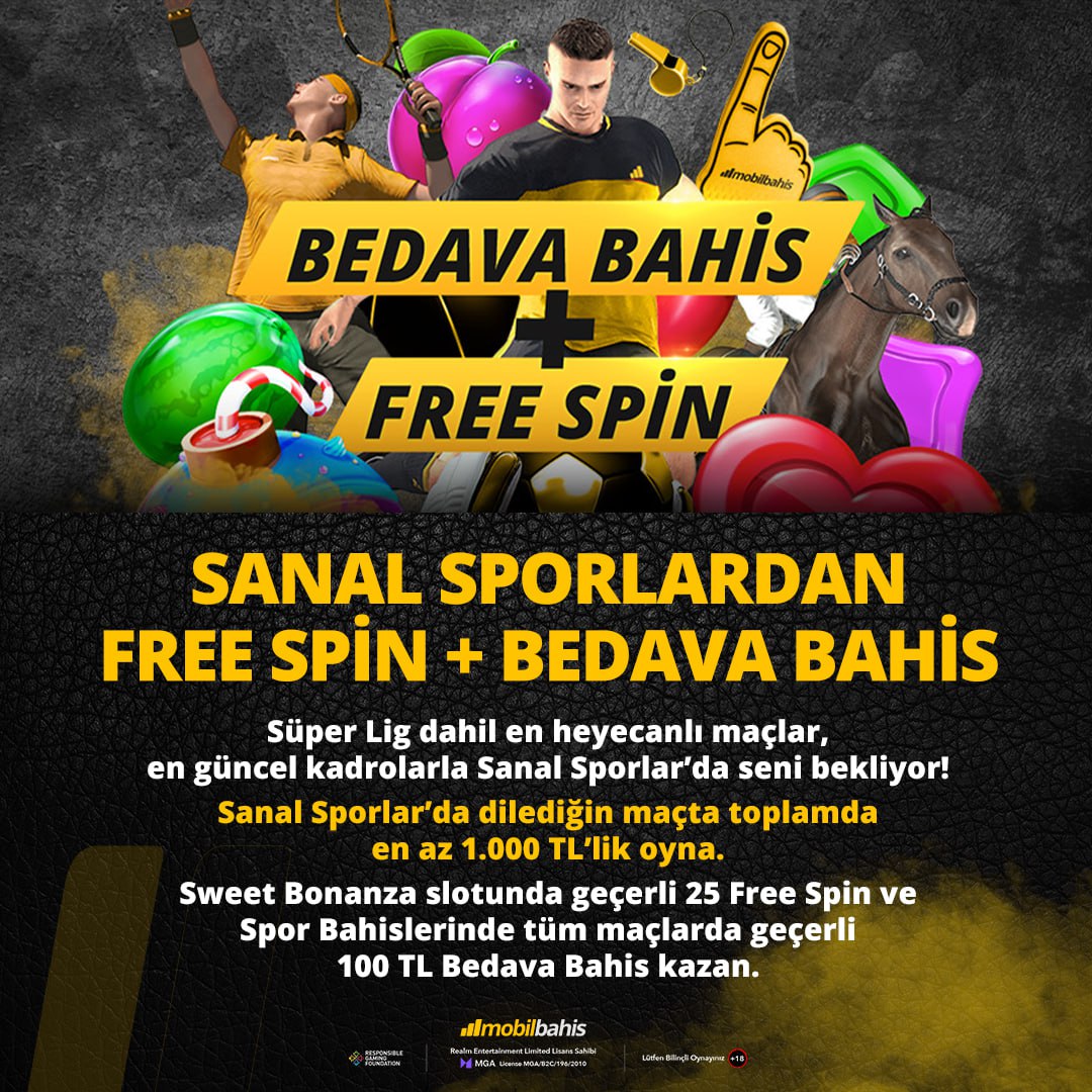 ⚽️ Sanal Sporlar’da Süper Lig ve diğer heyecanlı maçlar seni bekliyor! 1.000 TL oyna, Sweet Bonanza’da 25 Free Spin ve tüm spor bahislerinde geçerli 100 TL Bedava Bahis kazan! #bahis #slot #freespin 

Güncel giriş: zaplylink.com/_sx8GKVwUQot4D… .