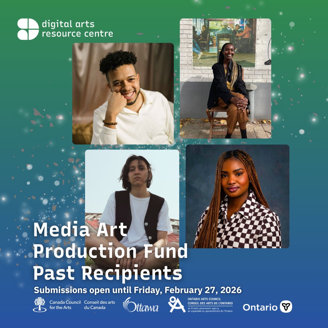 darcmediaarts's tweet photo. In recent years, DARC has had the honour of supporting artists such as Iyore Edegbe, Ayan Tani, Tatum Thompson, and Stefan Supplice, with our Media Arts Production Fund.

#OttArt #OttawaArt #OttawaFilmmaker #OttawaMediaArt #ApplyNow #Application #ArtApplication #CallForArtists https://t.co/iLFGwO7iya
