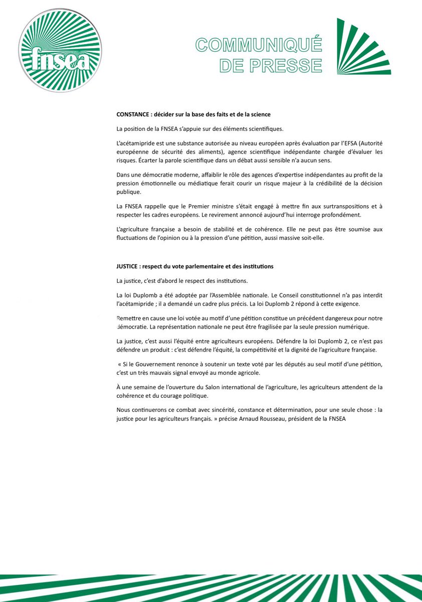 La FNSEA tweet media