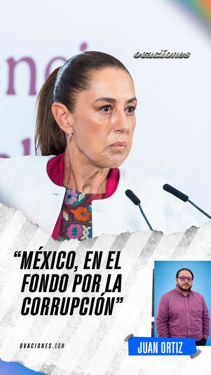 ovaciones's tweet photo. ¿Estábamos mejor cuando estábamos peor?

Nuestro país volvió a aparecer en los últimos lugares del Índice de Percepción de la Corrupción 2025. El resultado confirma un deterioro de varios años y coloca a México en la parte baja de la tabla mundial, junto a países como Pakistán y Camerún.

El Dato Incómodo de @Juan_OrtizMX:

👉 https://t.co/M7s8GN6HY7
