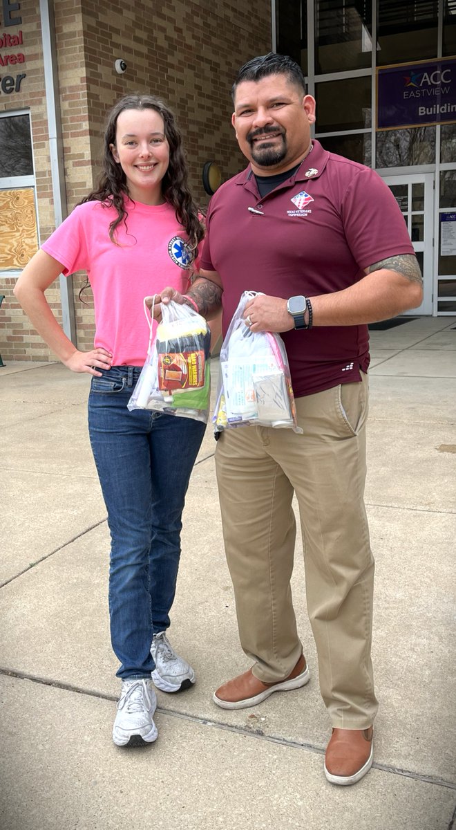 A BIG TEXAS thank you to Julia Heilrayne (Board Member &amp; Vice President) of Street Medics Austin non profit for kindly providing our Austin <a href="/TexasVeterans/">Texas Veterans Commission</a> Veterans Employment Services team with first aid kits we can provide to the homeless veterans we serve.

#veterans #homeless