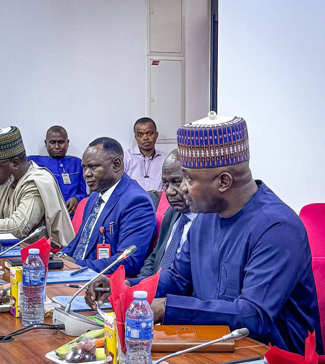 Hon. Minister of Defence, Gen. Christopher Gwabin Musa (Rtd), with Perm Sec Richard Pheelangwah, presented and defended the Ministry of Defence’s 2026 budget at the Senate today. Ministry directors were also in attendance.