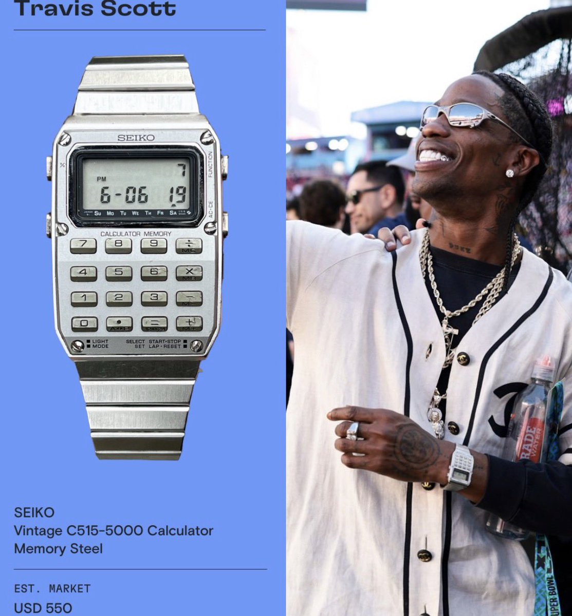 Wristcheck highlights some of the celeb watches seen at the Super Bowl:

- Bad Bunny’s Audemars Piguet | $75,000

- JAY-Z’s Celestial Patek Philippe | $450,000

- Tom Brady’s Audemars Piguet | $173,000 

- Travis Scott’s Calculator 😂 | $550
