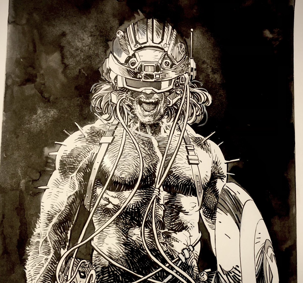 Close up detail from my <a href="/zdarsky/">Chip Zdarsky</a> cover for Weapons of Armageddon #wolverine