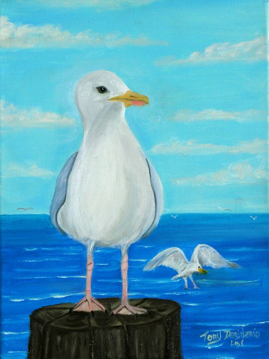 Art of the Day! "SEAGULLS". Buy at: ArtPal.com/lbiartist1805?…