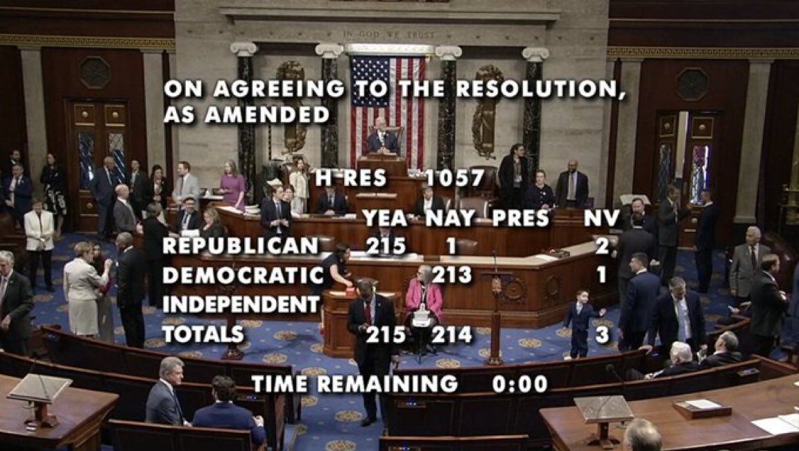 Unreal. Thomas Massie was the only Republican to vote against advancing the SAVE America Act to the House floor.

Coward.