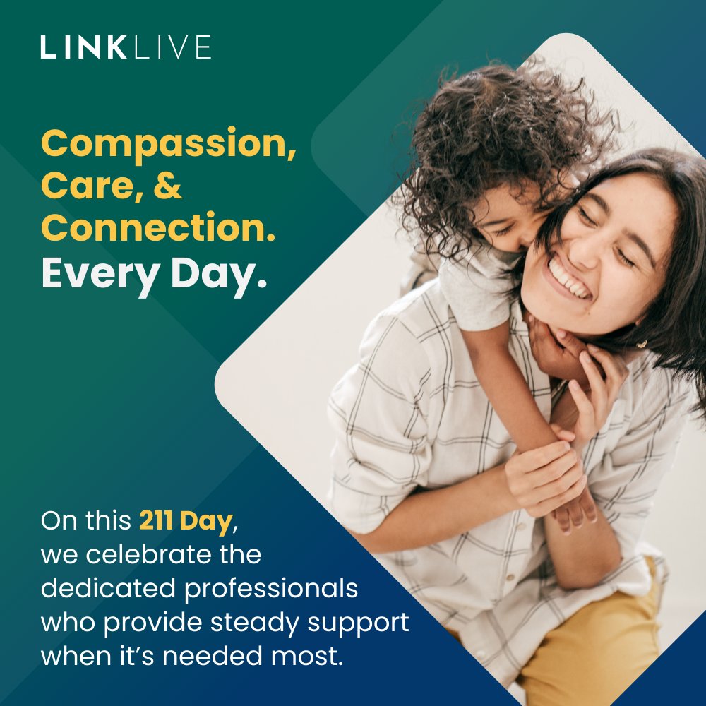 LinkLiveAI's tweet photo. On #211Day, we celebrate the lifeline so many rely on.

Secure, meaningful conversations matter, especially in life’s most difficult moments. We’re honored to support the teams who show up every day to connect people with the help and resources they need. 💙

#ConnectWithTrust https://t.co/ptlhH1FVwy