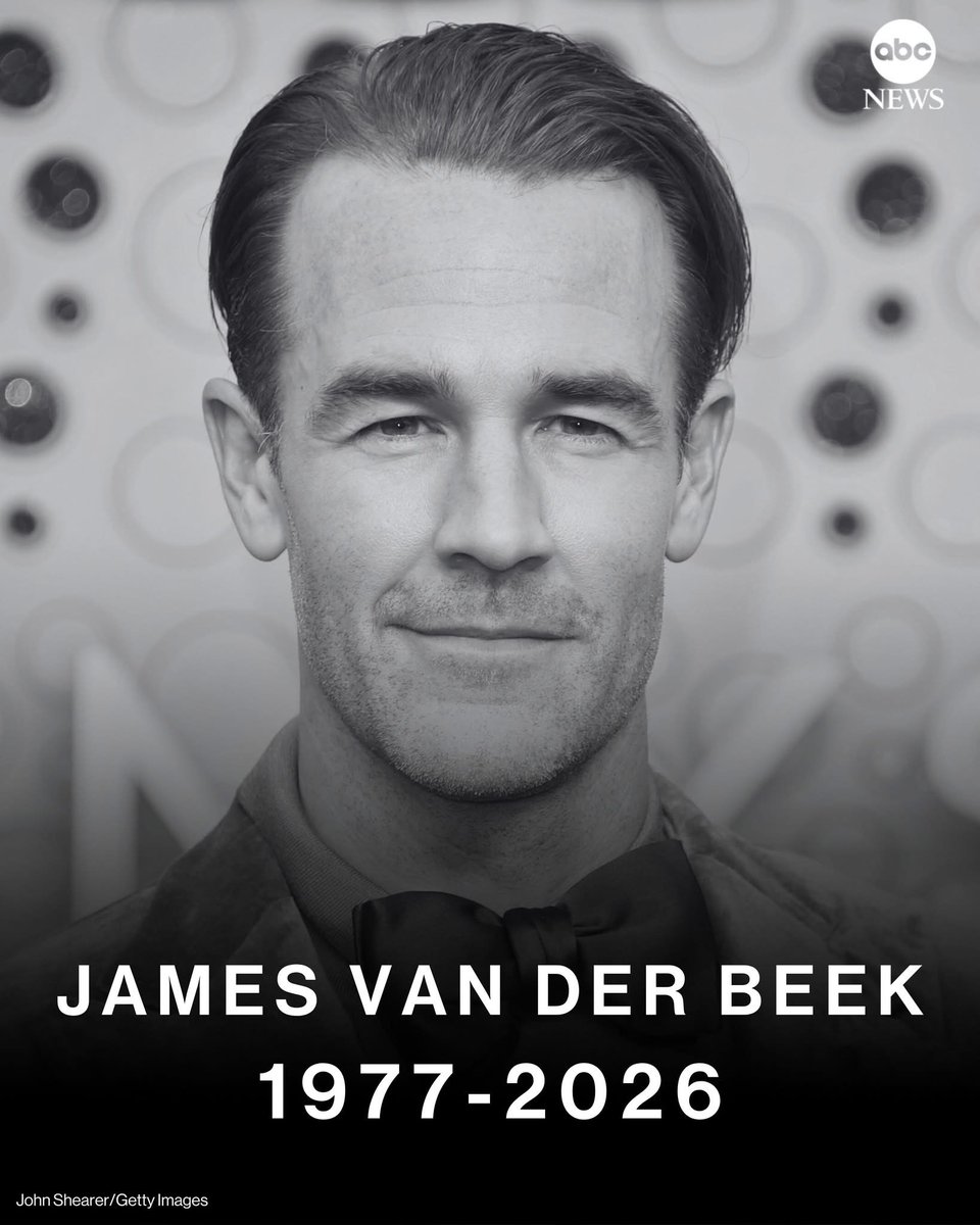 CharlestonBrian's tweet photo. Damn. He was too young. Cancer is evil. #JamesVanDerBeek  😟 https://t.co/LlKHZwGtED