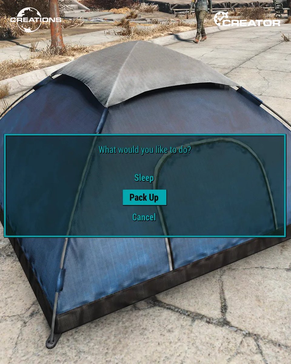 ⛺ ¿Te gusta ir de acampada? ¡Estás de suerte! 🍀 

La Creación "Cozy Camping" de KaoruSatou para #Fallout4 trae el camping a la Commonwealth 🔥