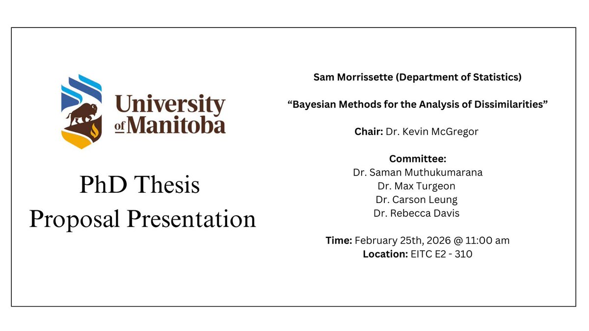 Statistics Dept - U of Manitoba tweet media