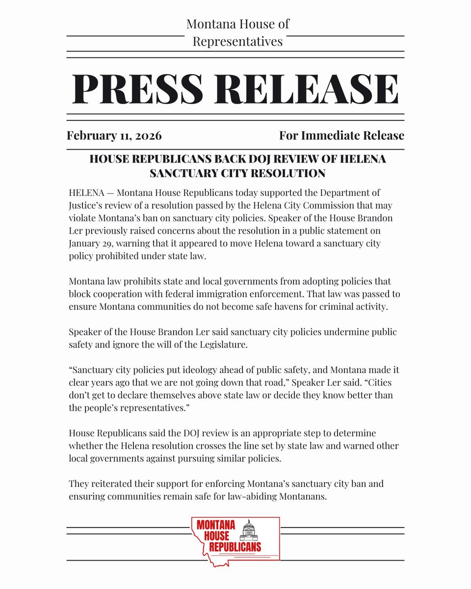 Montana House Republicans tweet media