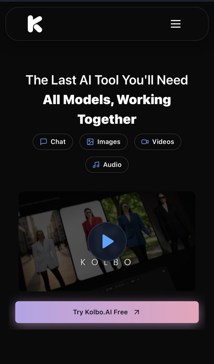 Alpha_Untold's tweet photo. This is what an easy AI workflow actually looks like.

One workspace.
Multiple AI tools.
Everything connected inside a single project.

That’s the real value behind Kolbo AI.

#AI #AITools #CreativeAI #KolboAI https://t.co/JH1JODmyuA