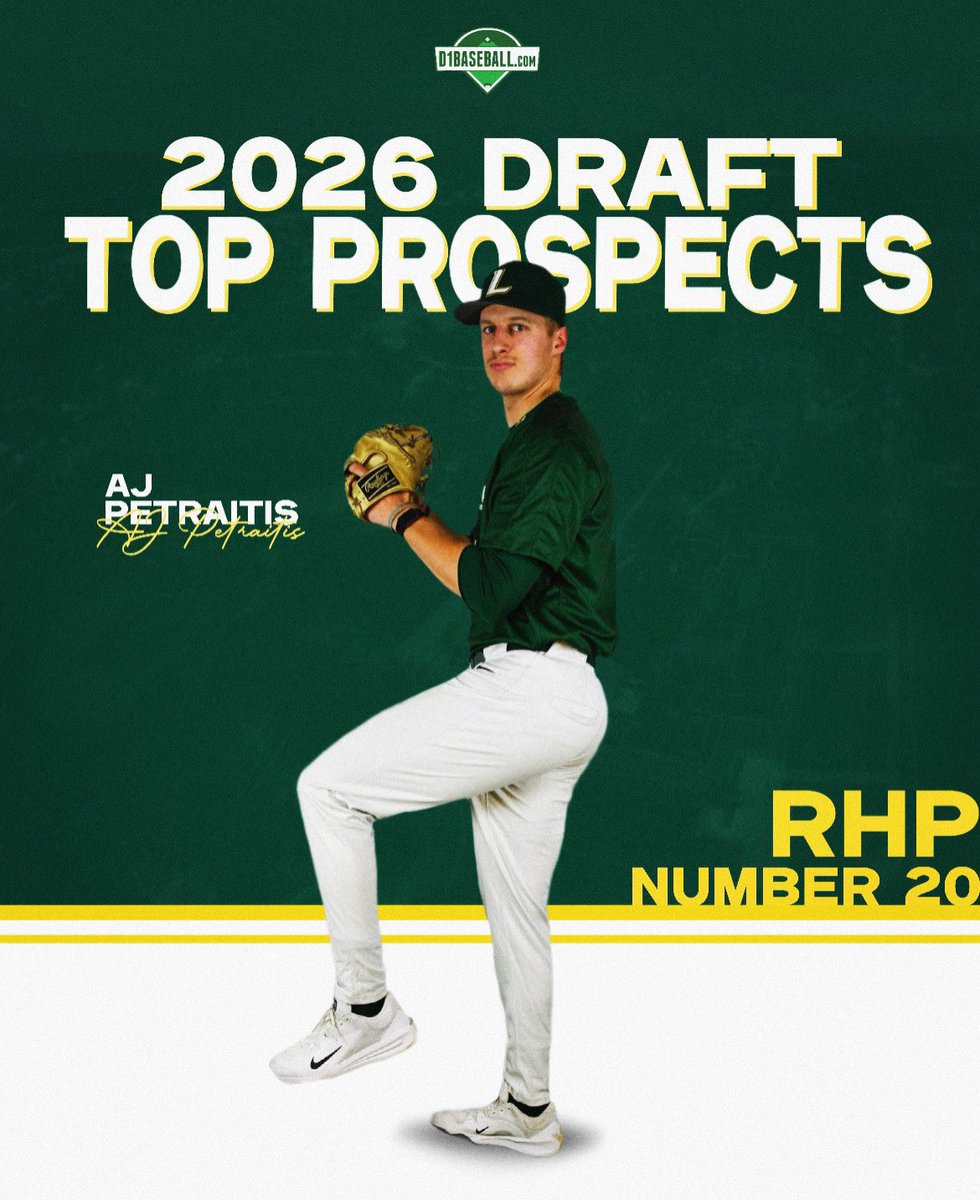 Preseason Recognition!

Congrats to senior pitcher AJ Petraitis on being named a Top Draft Prospect in the NEC per <a href="/d1baseball/">D1Baseball</a>.