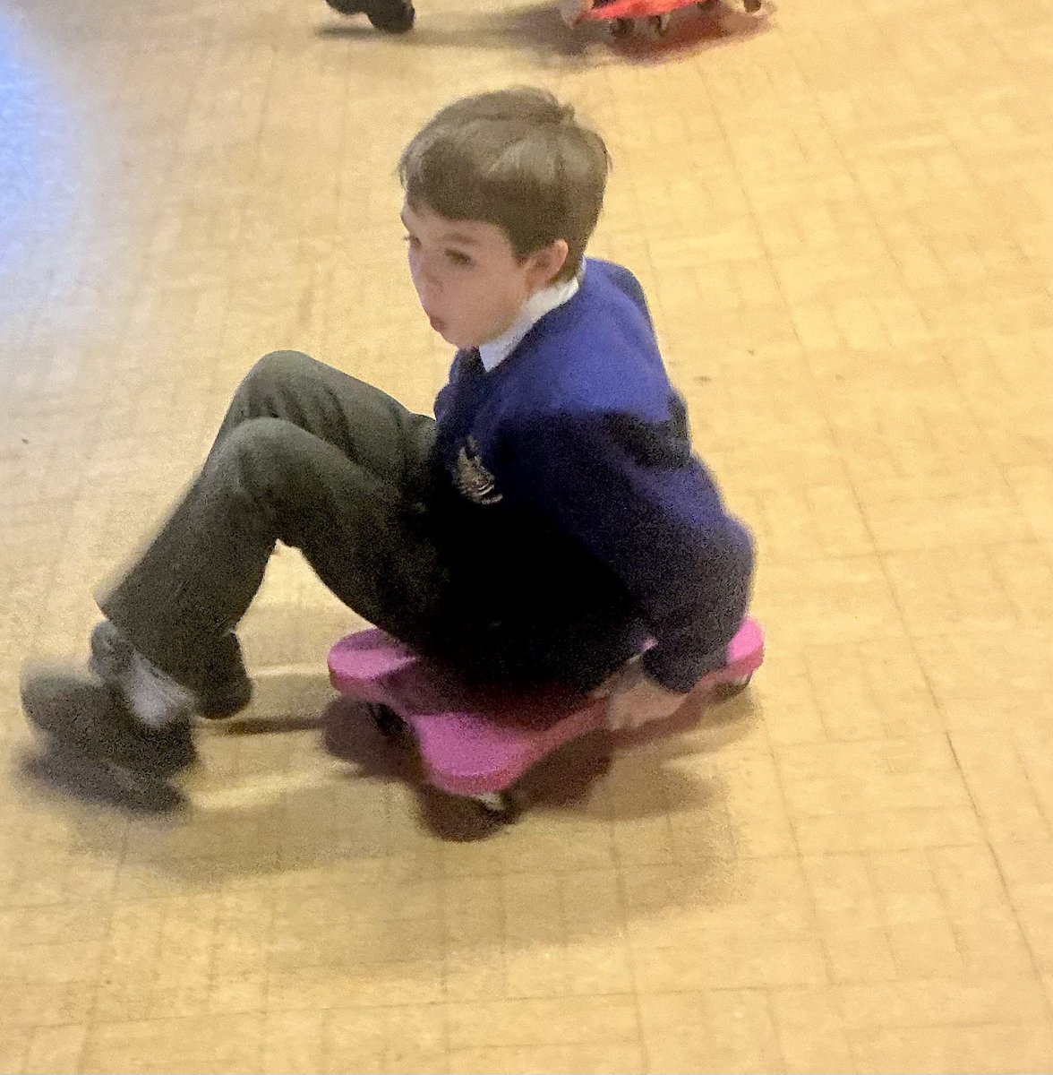 FedStMarys's tweet photo. Scooter Boarding Active Zone Club is in full swing! 
Using the boards helps children build core strength, improve balance and coordination — all while having so much fun! 💪✨ https://t.co/vp6KK84qGU