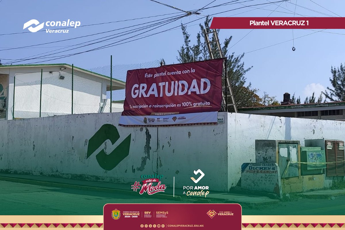 ConalepVeracruz's tweet photo. 🔰¡EL CONALEP DE VERACRUZ ES 100% GRATIS! Asumimos el compromiso de brindar oportunidades de ingreso a la educación a todas las y los jóvenes de Veracruz.
Gracias a la política de gratuidad en la educación media superior y superior impulsada por nuestra gobernadora Rocío Nahle. https://t.co/DMIPKC6gB0