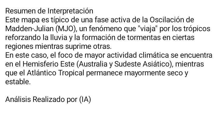 #11Feb CENTRO DE PREDICCIÓN CLIMATICA DE LA NOAA
Resumen de la perspectiva Global en los trópicos
Última actualización: 10/02/2026
Válido: 18/02/26 - 03/03/26 
Más info👉:
cpc.ncep.noaa.gov/products/preci…