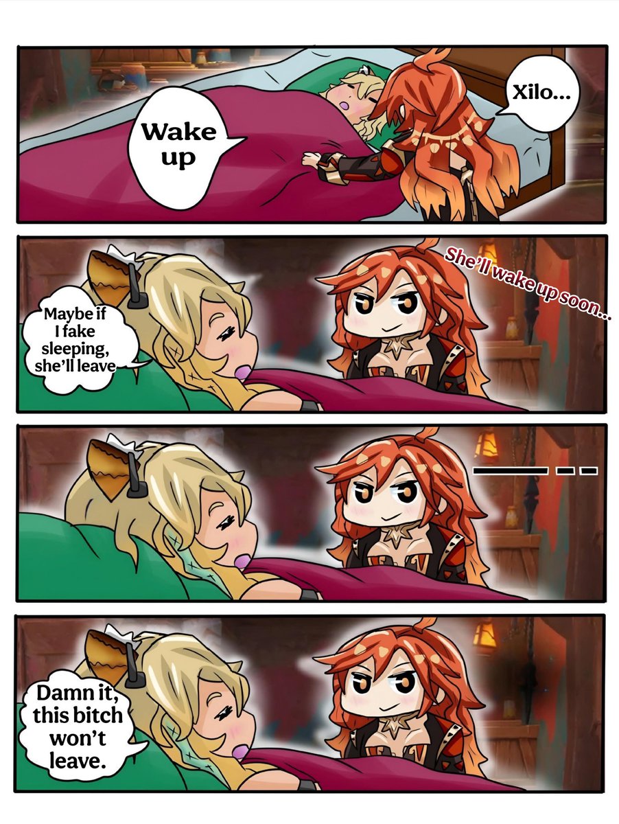 MegumiBandicot's tweet photo. Average Mavuinen dynamic

#Mavuika #Xilonen
#Mavuinen #Genshin

Credits: @/Eke__18 https://t.co/ULUn04ZT3d