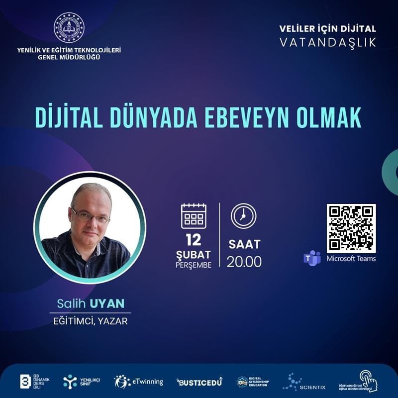 yegitekordu's tweet photo. 📌 Dijital Dünyada Ebeveyn Olmak📚 Eğitimci,Yazar Salih UYAN
📆 Tarih: 12 Şubat 2026 Perşembe
⏰ Saat: 20.00
🔗 https://t.co/CK9I8CFznR
✅ Toplantı ID:34681141181198
✅ YX6XZ9Jb
#egitimkentiORDU
#Ordu
@tcmeb @Yusuf__Tekin @mebyegitek @TCOrduValiligi @CelileErenOKTEN @mfvargeloglu https://t.co/kTFvnwlln1