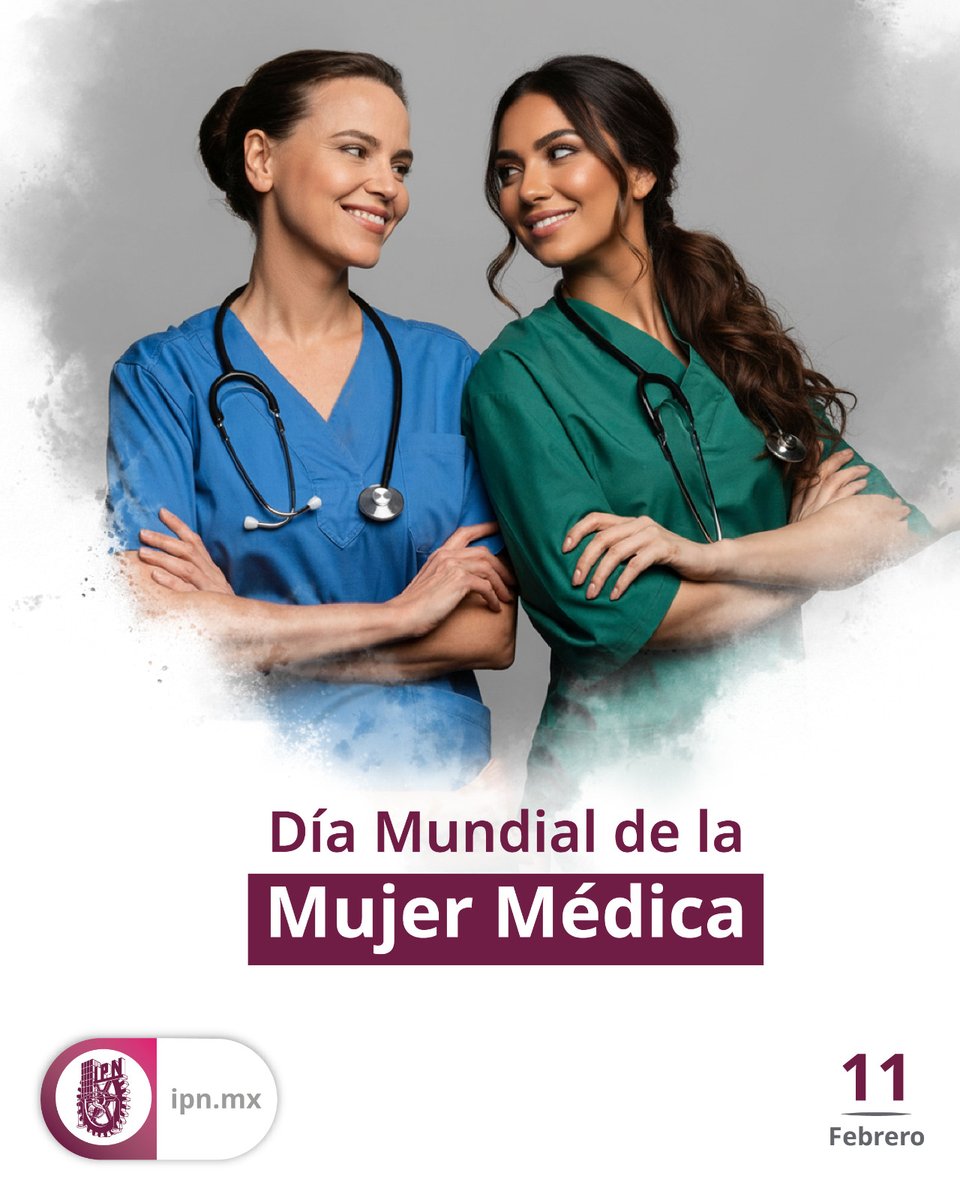 👩🏻‍⚕️🩺 En el #DíaMundialDeLaMujerMédica, celebramos el talento, entrega y liderazgo de nuestras #PolitécnicasDeCorazón en cada hospital, clínica y comunidad. Gracias por poner "La Técnica al Servicio de la Patria" 💜✨