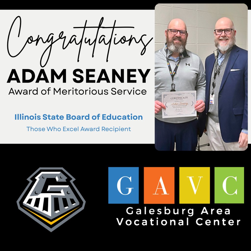 Congratulations to our own Mr. Adam Seaney for being recognized for his exemplary service and leadership!