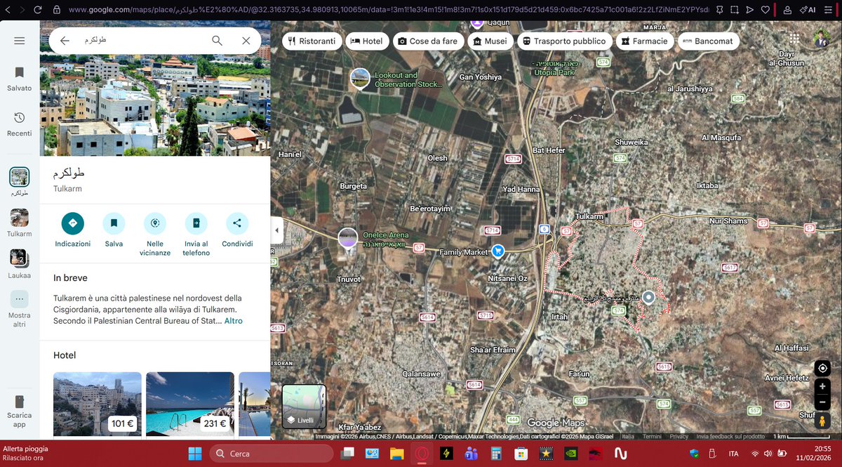 Bralex2302's tweet image. #Tulkarm, #WestBank North-Ovest #Palestine 🇵🇸 from #GoogleMaps.