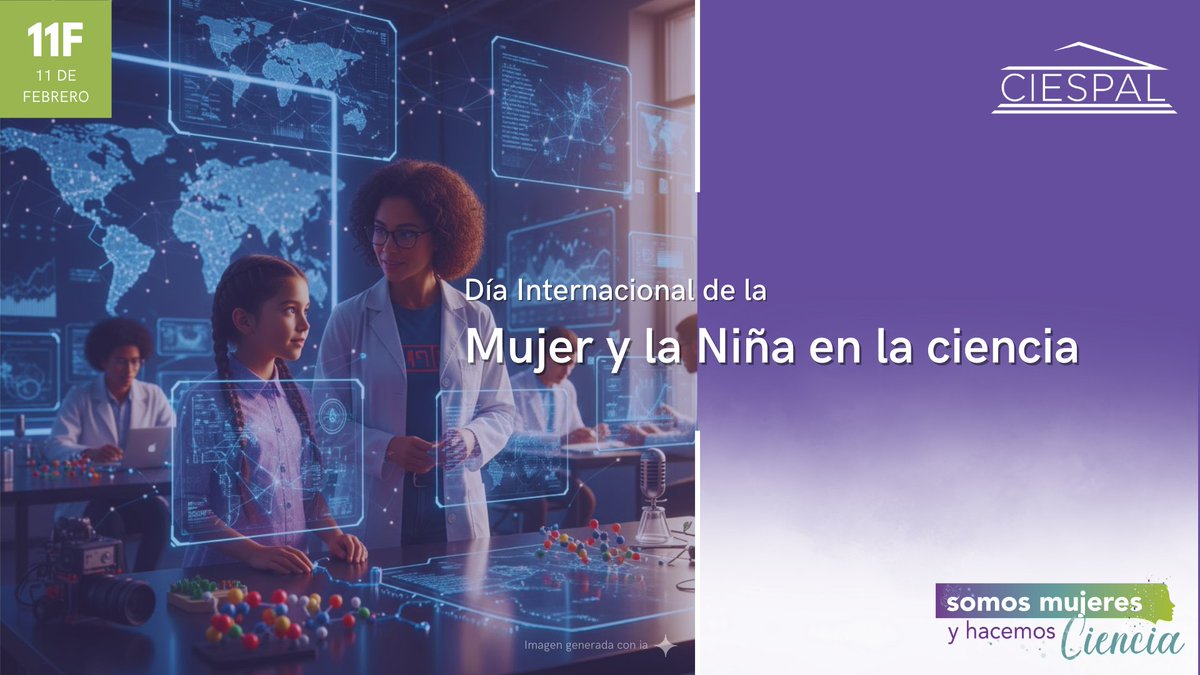 ciespal's tweet photo. 🔬 #11F #MujerYNiñaEnLaCiencia
Desde CIESPAL reafirmamos nuestro compromiso con un futuro inclusivo para mujeres y niñas en el q se reduzcan las brechas digitales, desigualdades y se impulse educación, innovación e investigación con enfoque de género💜
🔗 https://t.co/oBtvX008ee https://t.co/Y3X35OsC9i