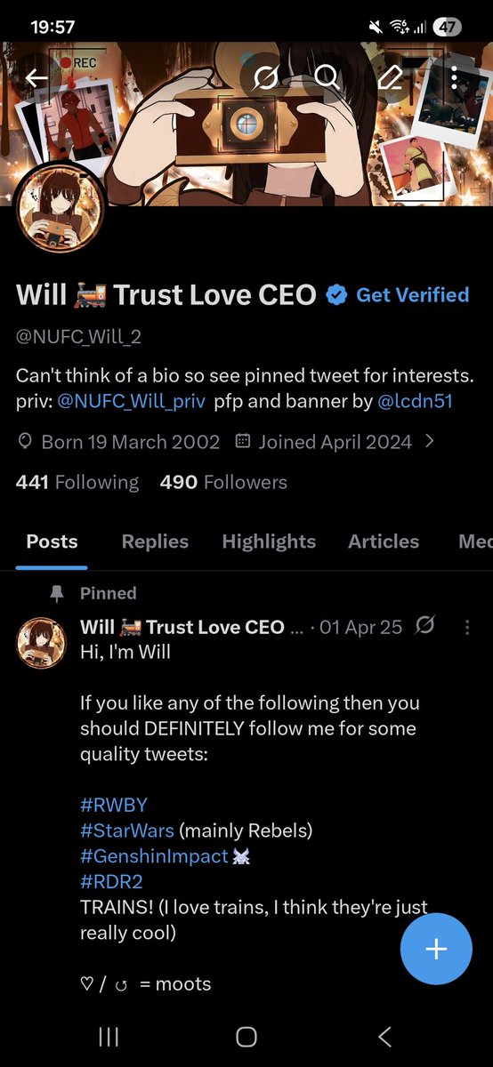 Will 🚂 Trust Love CEO tweet media