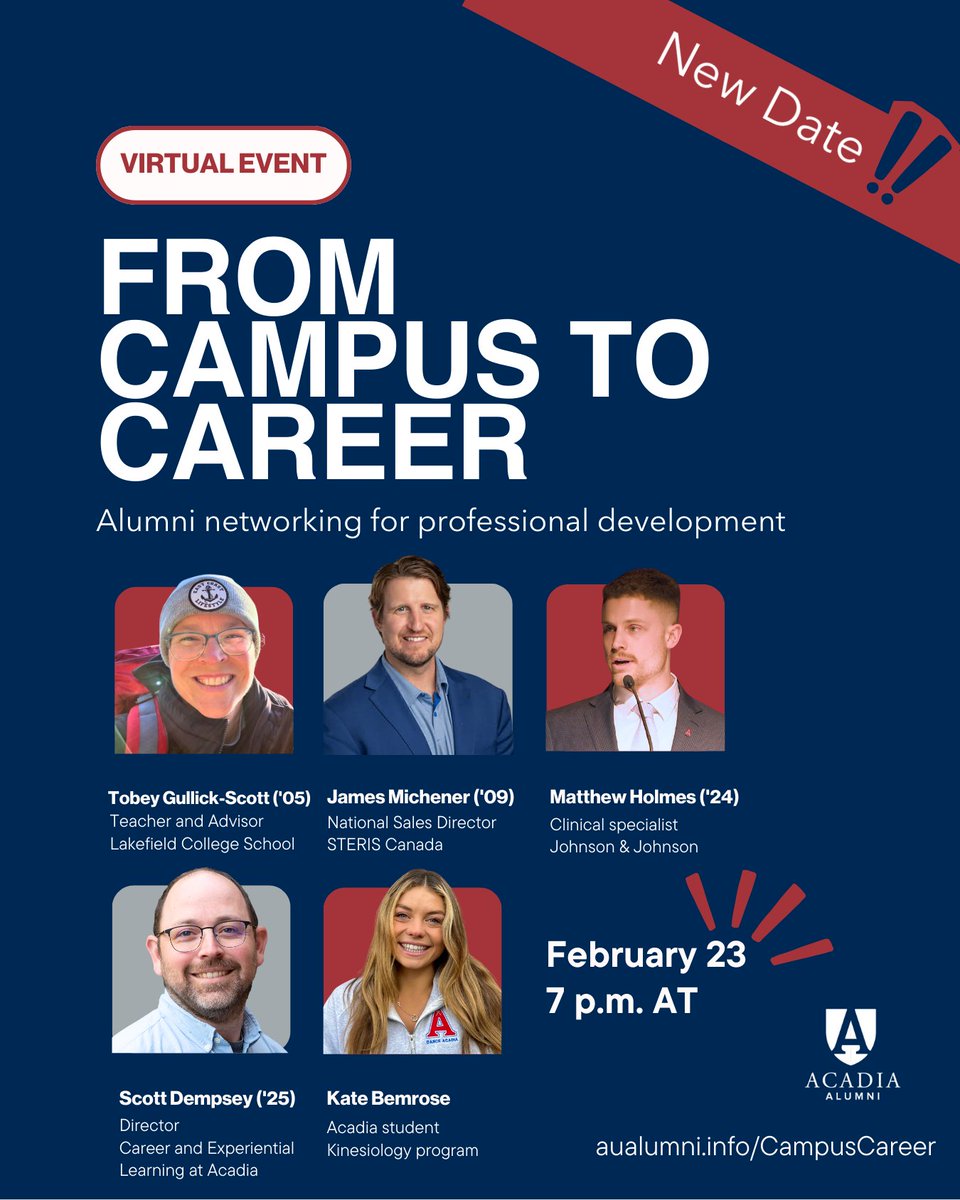 Acadia Alumni tweet media