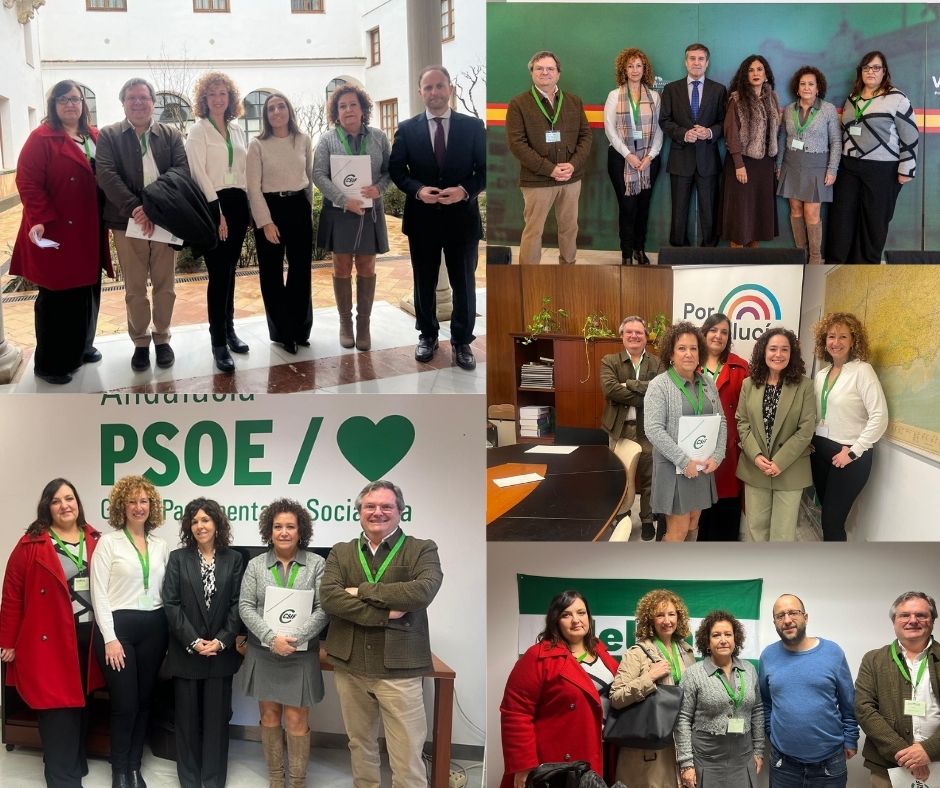 📍 CSIF traslada a los grupos parlamentarios sus reivindicaciones para el personal de gestión telefónica del 061.  

➡️ Reclamamos a la Junta el rescate público del servicio y un convenio colectivo propio. Falta plantilla, los salarios son bajos y las incidencias son constantes.