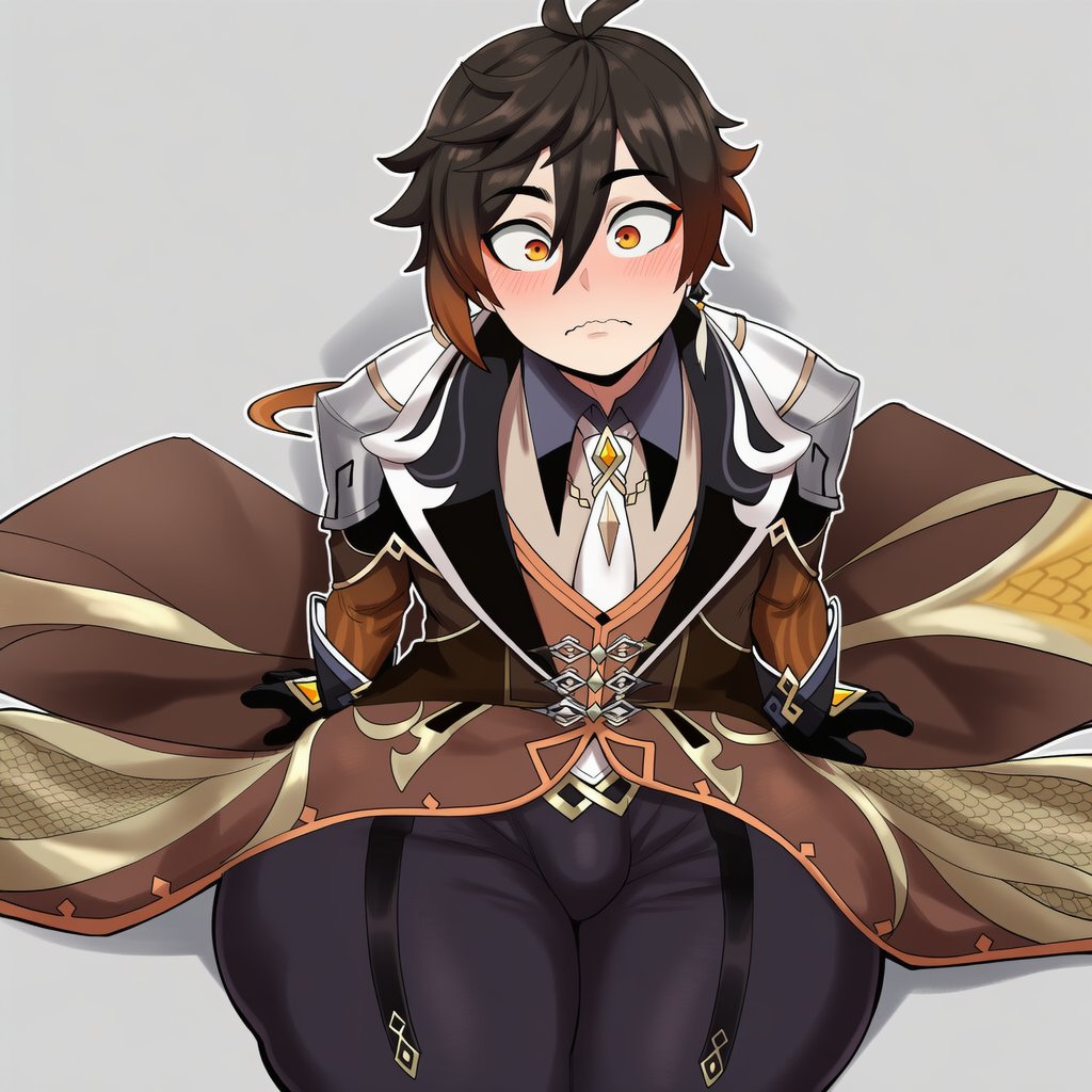 An archon can shape shift into many things... But the form that we're looking for from Zhongli is one that'll match this month!!

Femboy Feburary Day 5 - Zhongli