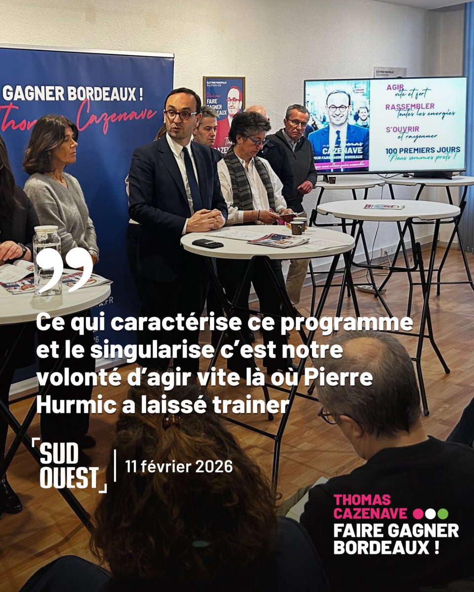 ❗️La prochaine élection municipale des 15 et 22 mars 2026 est une échéance capitale pour notre ville. Les Bordelais auront le choix entre deux visions profondément différentes pour notre ville :