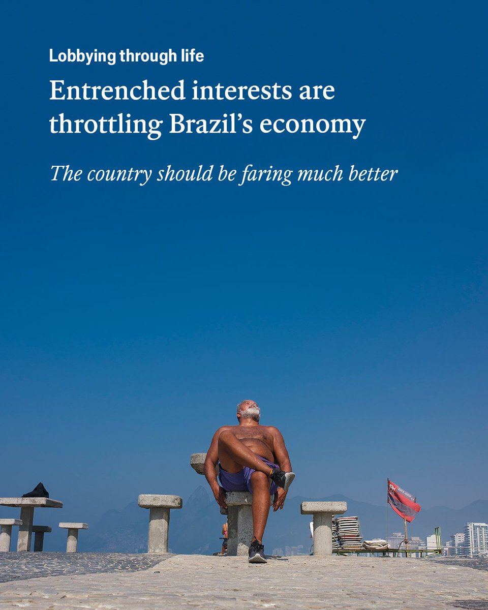 Whether Brazil can meet its potential for growth depends on whether lawmakers elected this October find the courage to stand up to entrenched interests econ.st/4atk33i

Photo: Getty Images