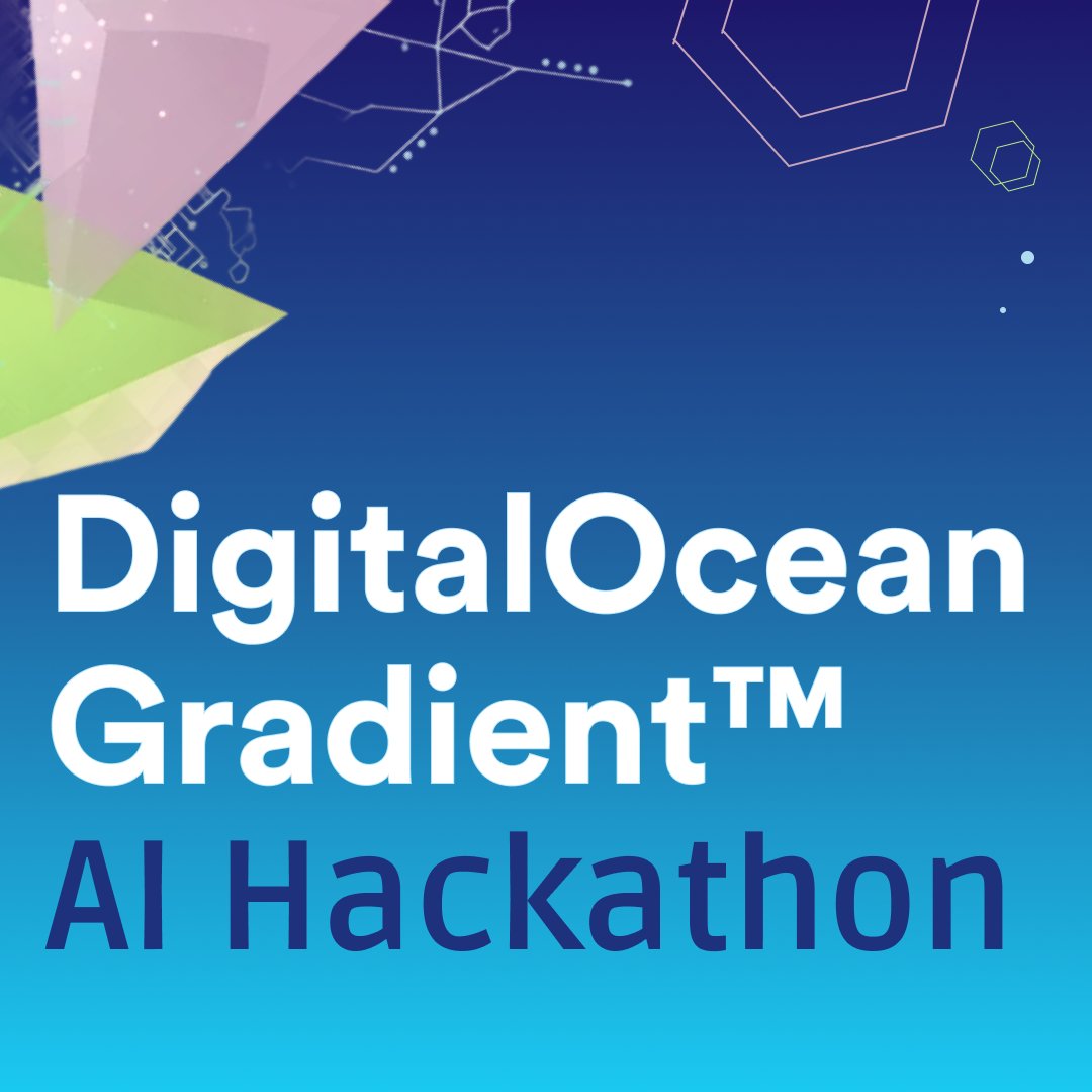 Move from idea to production faster with GPU-backed compute. ⚡
The @DigitalOcean Gradient™ AI Hackathon is underway. 

Gradient™ AI is a full-stack platform designed to simplify adding inference and deploying AI at scale.

Build a new application that uses Gradient’s features