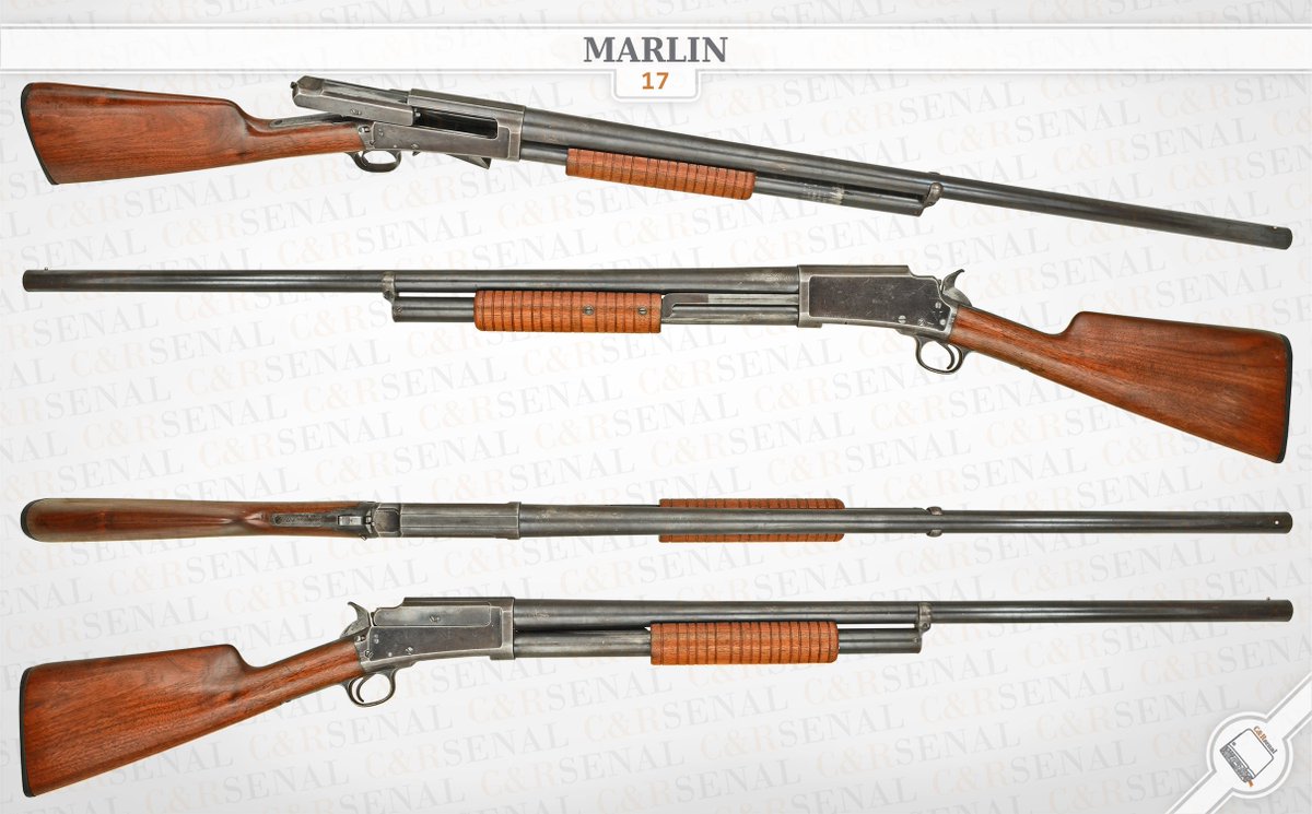 U.S. Marlin 17 Shotgun

Marlin's 1898 shotgun included a takedown barrel and magazine assembly.  These features were abandoned to create the fixed frame Model 17 in 1904.  Since the introduction of the 1898, an inertial safety lock had been added to prevent hang fire, out of