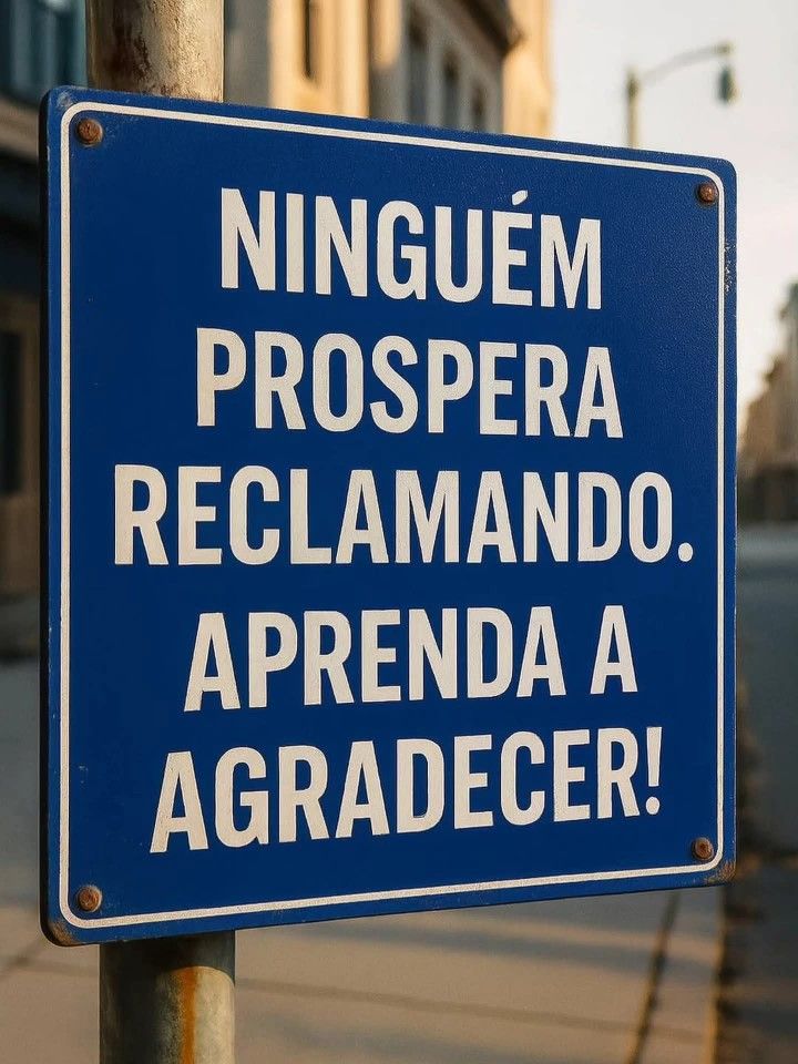 Agradecer sempre é o melhor!