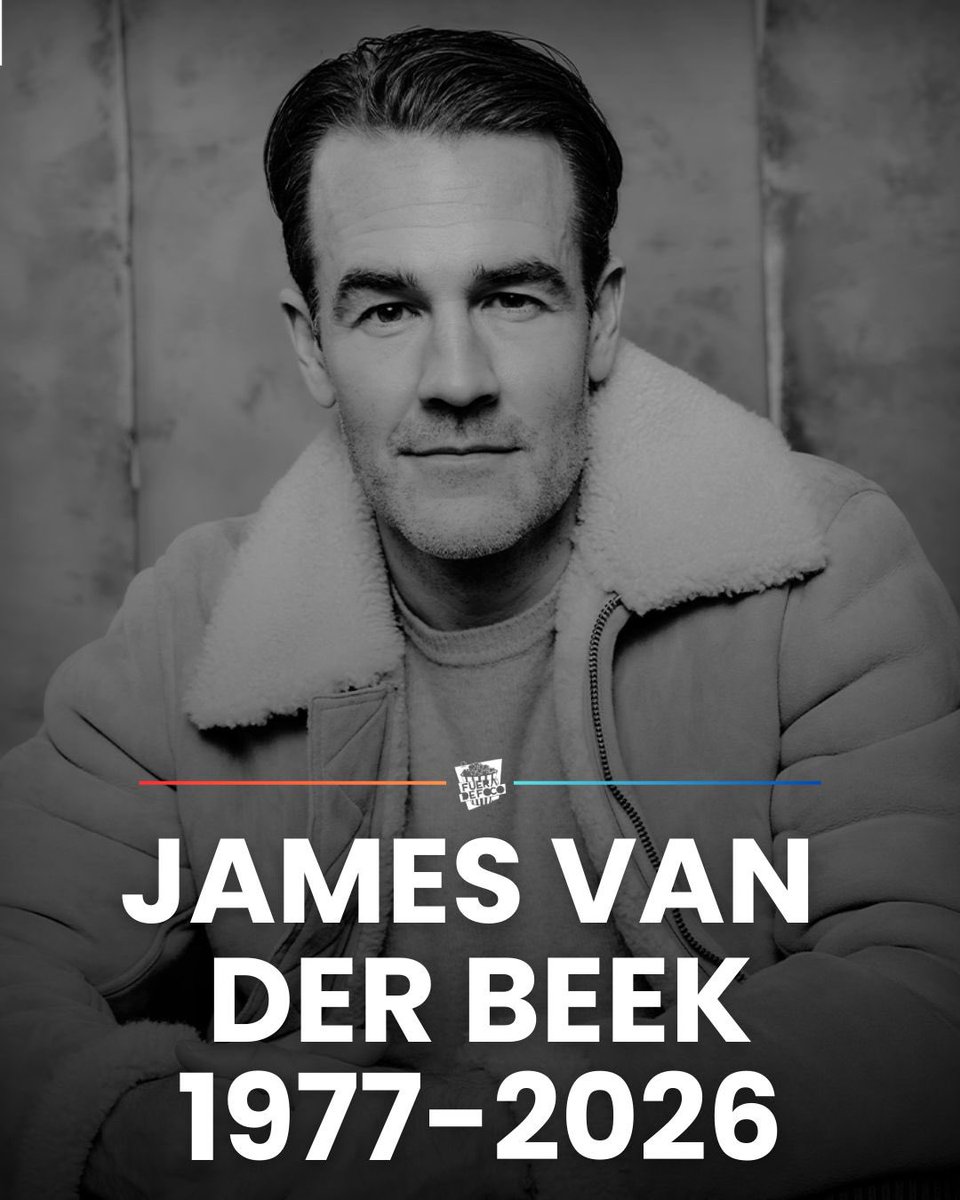 LAMENTABLE NOTICIA 💔 James Van der Beek ha muerto a los 48 años tras una larga batalla en contra del Cáncer de Colon. El actor participó en las series Dawson’s Creek, How I Met Your Mother y más. 

Su familia compartió que pasó sus últimos días rodeado de amor y los enfrentó con