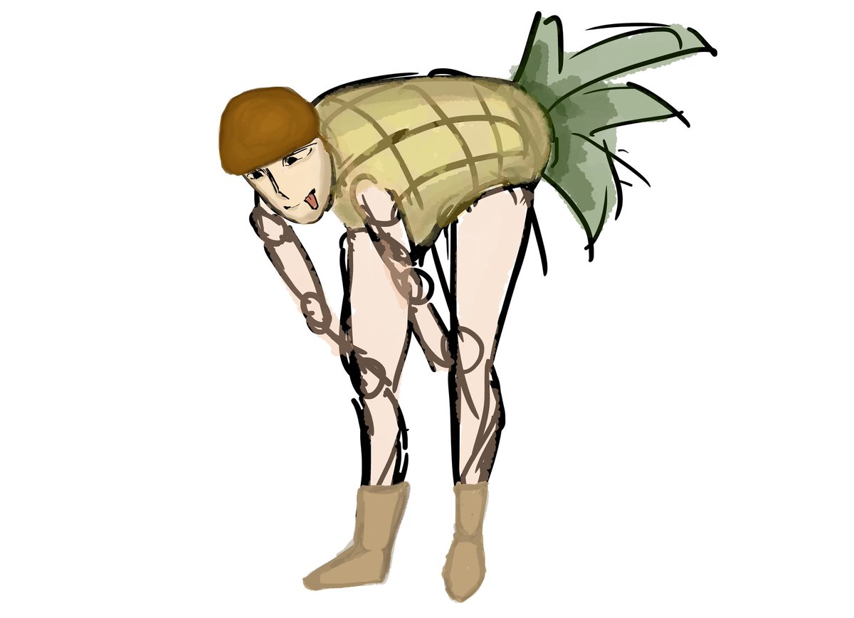 snowflakeee20's tweet photo. #pineapple #sketch #digitalart https://t.co/JkzOmxYrn4