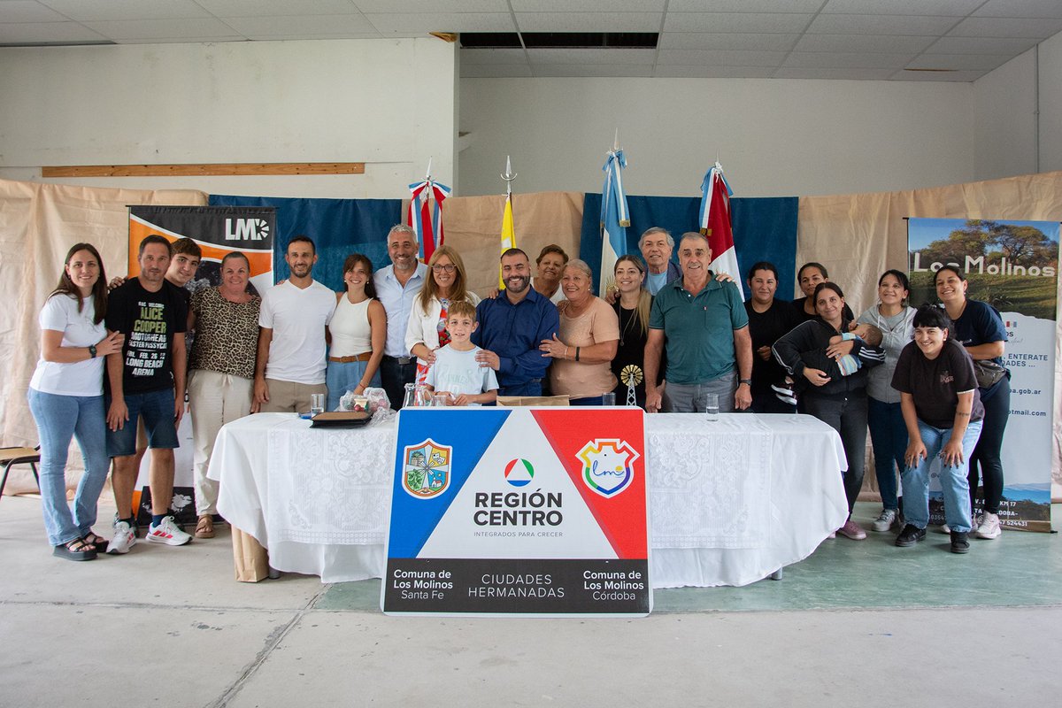 🤝 Durante la mañana del miércoles en la localidad cordobesa de Los Molinos se firmó un nuevo Acuerdo de Hermanamiento entre las localidades de Los Molinos ( Santa Fe) y Los Molinos ( Córdoba) 

🤗 Esta integración se enmarca en el Programa "Hermanados" de la Región Centro