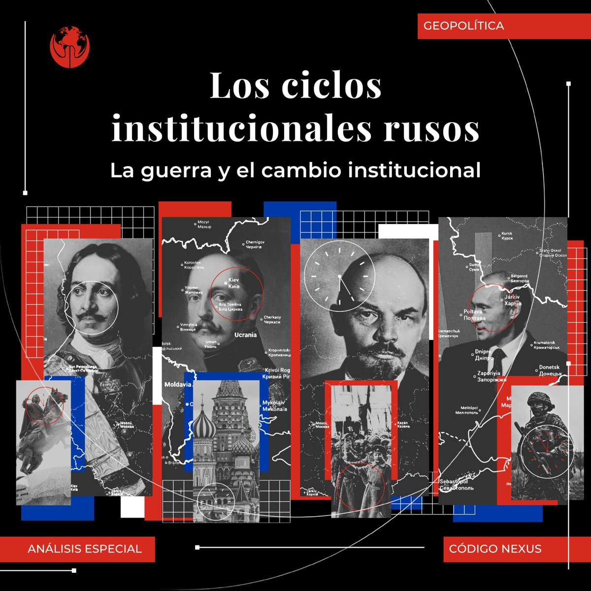 CodigoNexus's tweet photo. La historia rusa avanza a saltos largos. Cada siglo, aproximadamente, sus instituciones se reordenan para responder a crisis geopolíticas profundas. https://t.co/pHRtXe46Tx