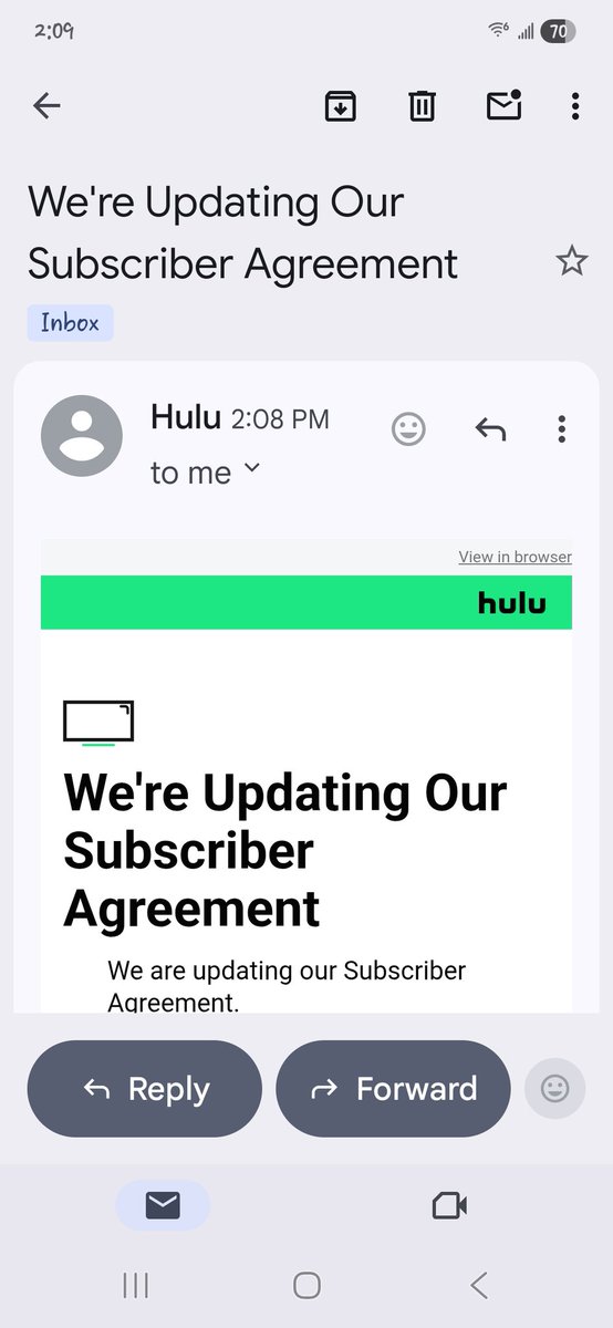 I don't even have my own Hulu why did I get this email lmao