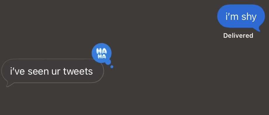 god forbid i tweet on my public diary