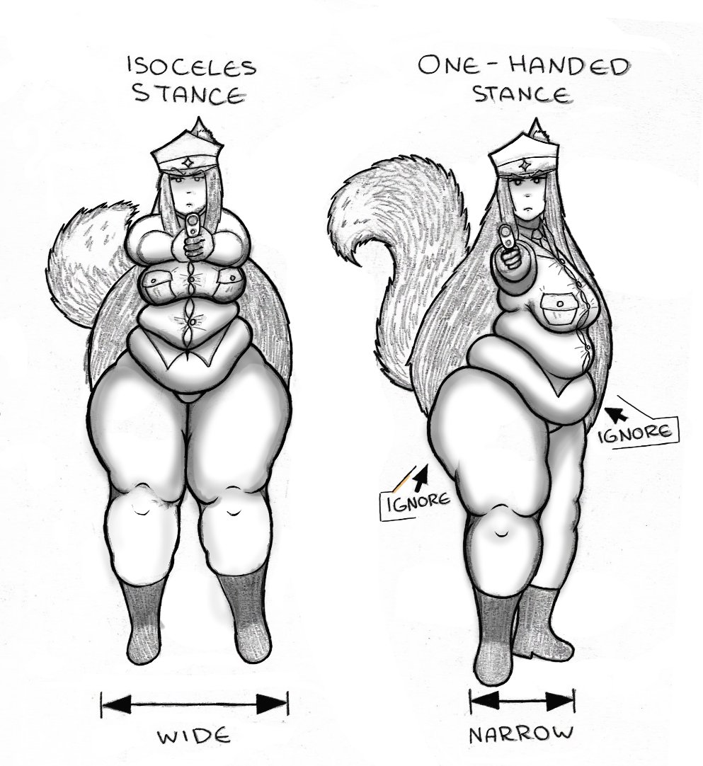 Stance sketch with digital linework and shading

Char is a friend's OC