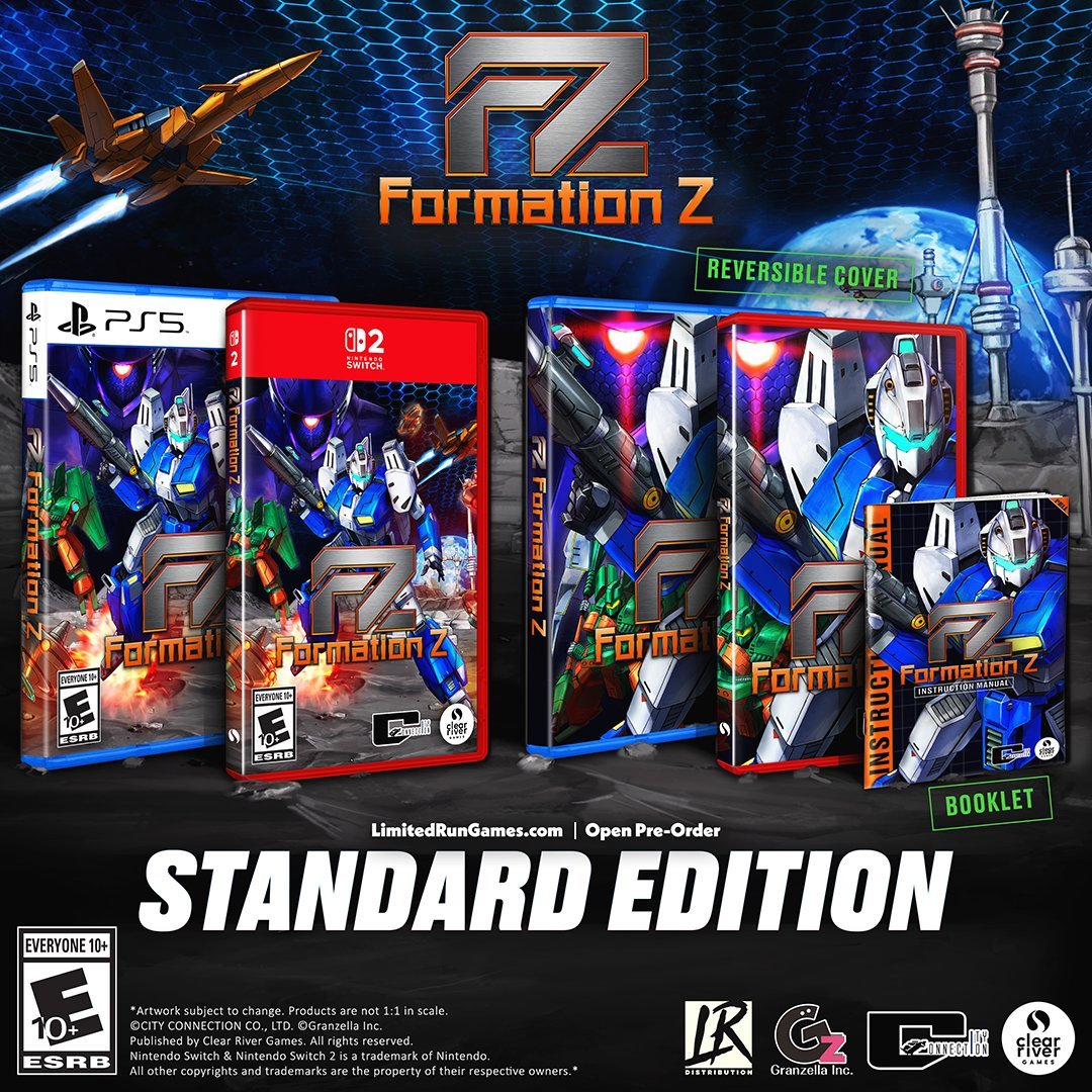 🟢 FZ: Formation Z will be distributed as a Game Cartridge in USA. #Switch2 #LimitedRunGames #GameKeyCard