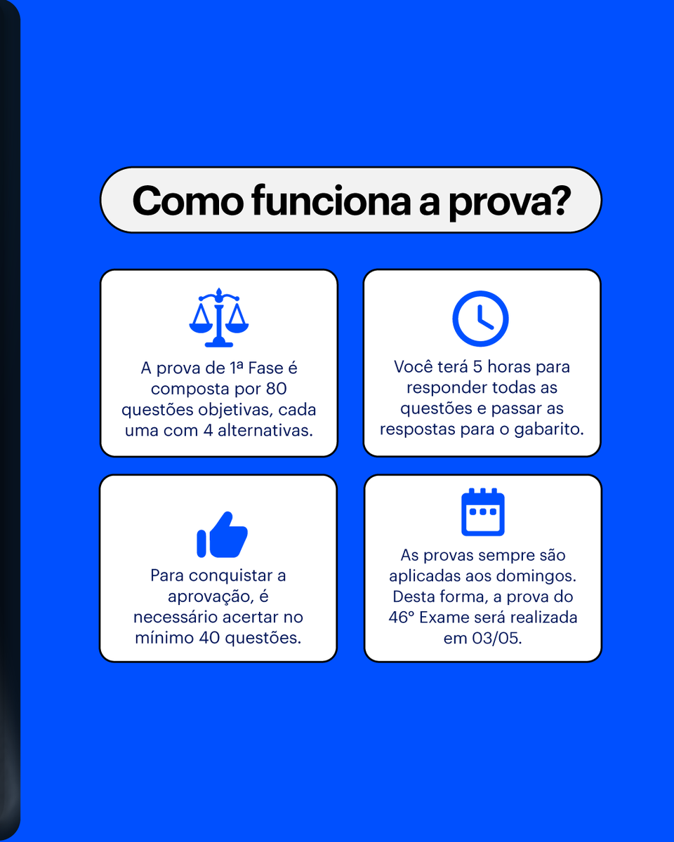 cursoceisc's tweet photo. Em dúvida de como vai ser a sua prova do 46º Exame?
Então segue o Raio-X para entender e por onde começar:
#OABeiro #OAB #Direito #Exame https://t.co/rCL7qxAvJL