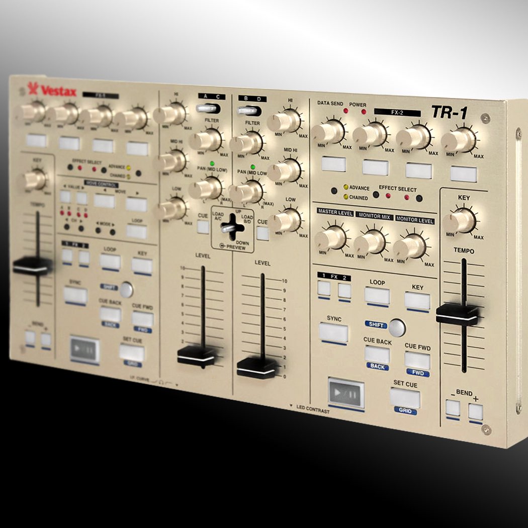 Vestax TR-1 in collaboration with Japanese leading techno DJ