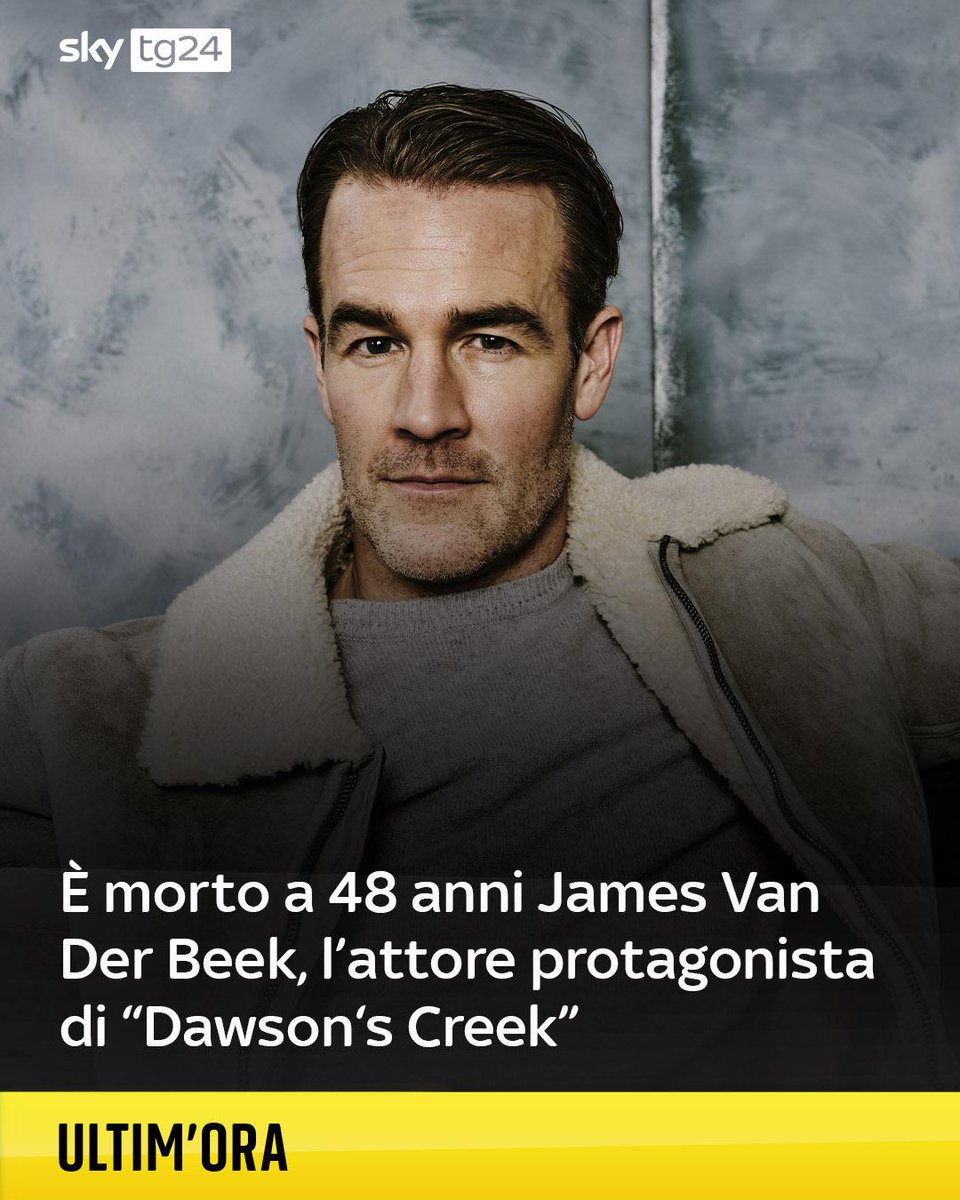 James Van Der Beek, la star di Dawson's Creek, è morto a 48 anni➡️ shorturl.at/sFrUI
