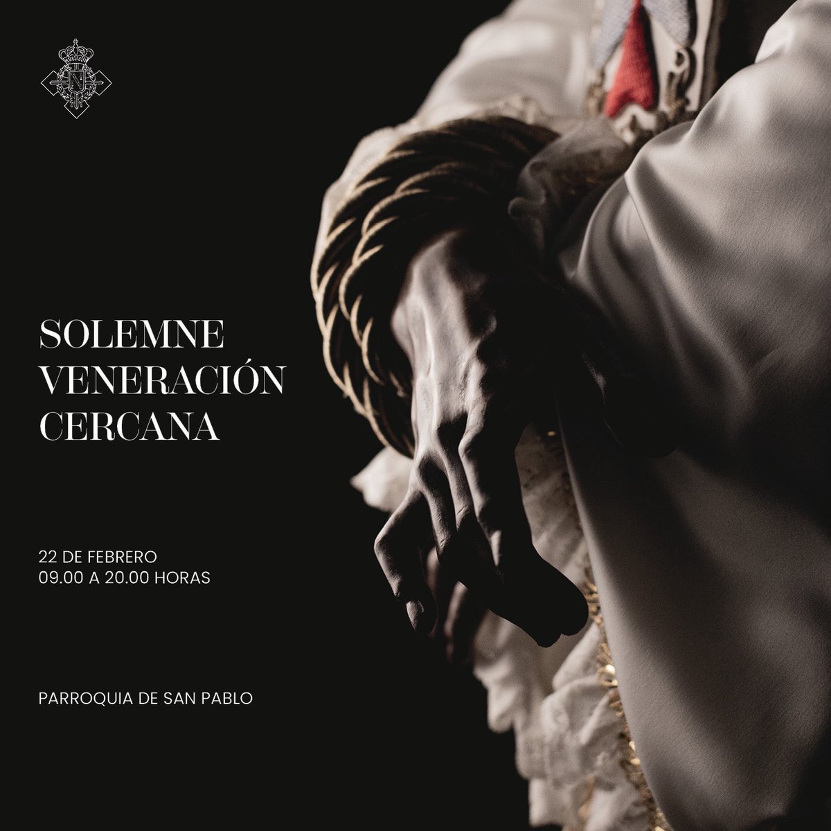 CULTO - La cofradía celebra el Santo Quinario en honor a Jesús Cautivo la primera semana de la Cuaresma [18, 19, 20, 21 y 22 de febrero]. Los cultos culminarán con una veneración cercana de la imagen en San Pablo la jornada del domingo. #CofradíasMLG.

👉🏼 cautivotrinidad.com/solemnisimo-y-…